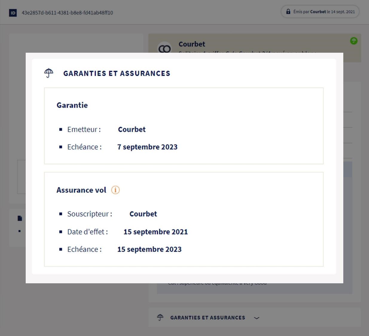 Garanties et assurances attachés au bien